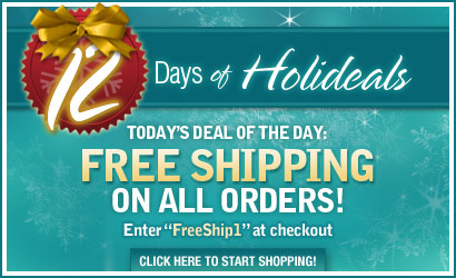Today's Holideal is Free Shipping on all orders! Enter "FreeShip1" at checkout.