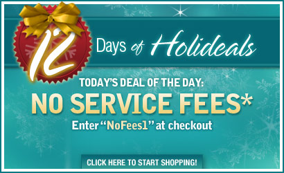 Today's Holideal is No Service Fees on the first 100 orders! Enter "NoFees1" at checkout.