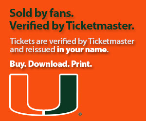 University of Miami Tickets Verified by Ticketmaster